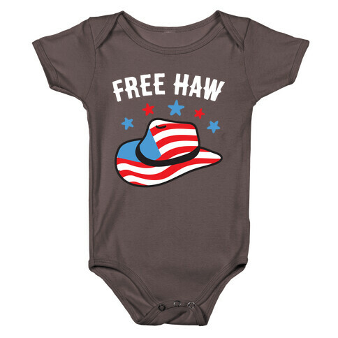 Free Haw Patriotic Cowboy Hat  Baby One-Piece