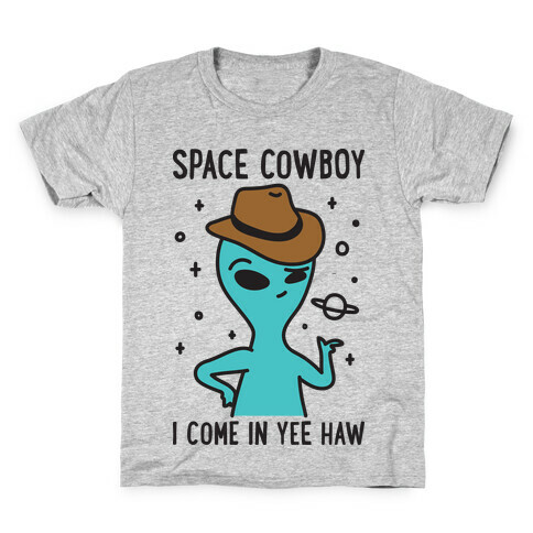 Space Cowboy Alien Kids T-Shirt