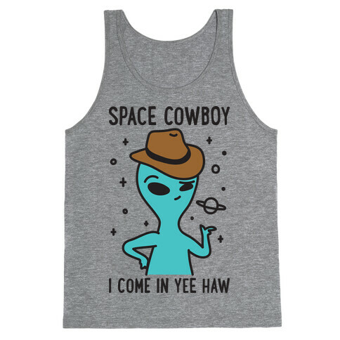 Space Cowboy Alien Tank Top