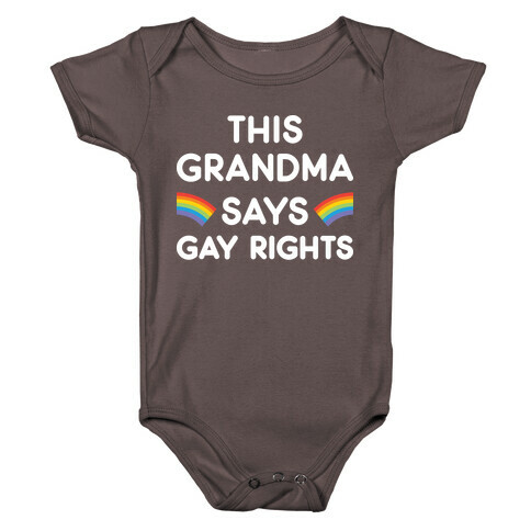 This Grandma Says Gay Rights Baby One-Piece
