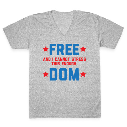 Free (and I cannot stress this enough) Dom V-Neck Tee Shirt