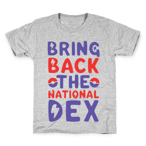 Bring Back the National Dex Kids T-Shirt