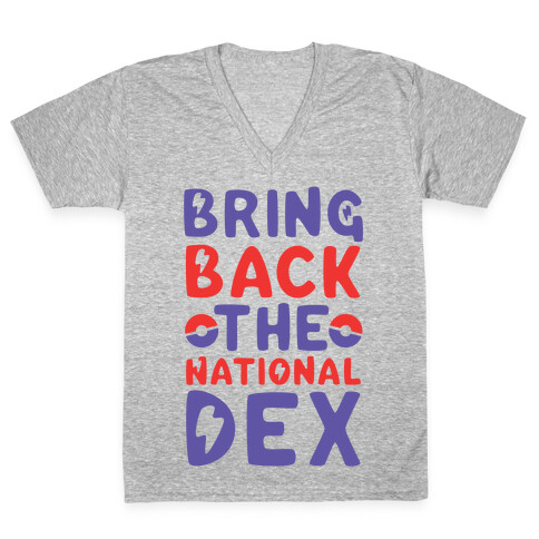 Bring Back the National Dex V-Neck Tee Shirt