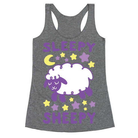 Sleepy Sheepy Racerback Tank Top