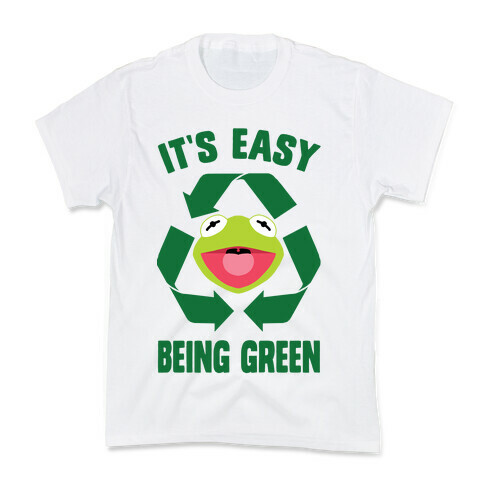 It's Easy Being Green Recycling Kermit Kids T-Shirt