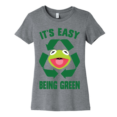 It's Easy Being Green Recycling Kermit Womens T-Shirt