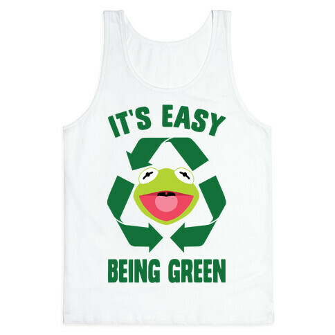 It's Easy Being Green Recycling Kermit Tank Top