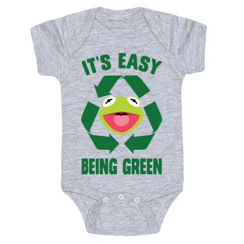 It's Easy Being Green Recycling Kermit Baby One-Piece