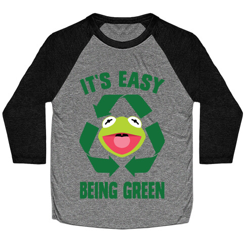 It's Easy Being Green Recycling Kermit Baseball Tee