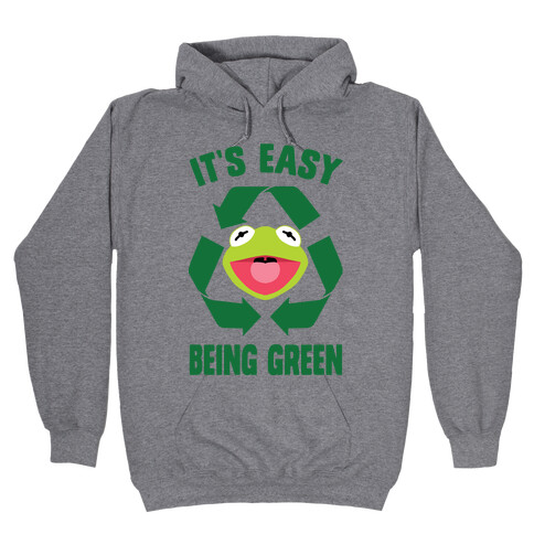 It's Easy Being Green Recycling Kermit Hooded Sweatshirt