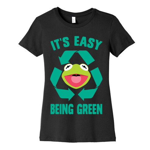 It's Easy Being Green Recycling Kermit Womens T-Shirt