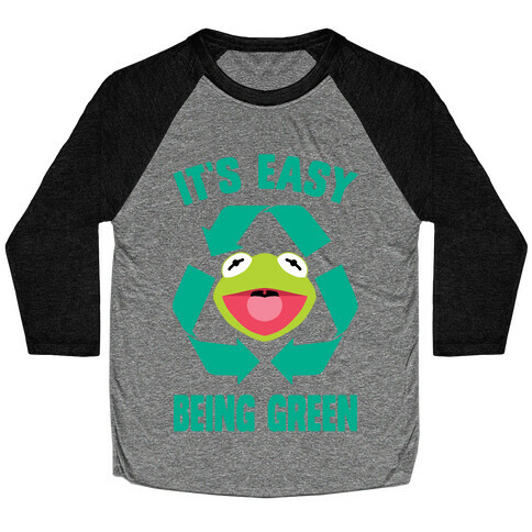 It's Easy Being Green Recycling Kermit Baseball Tee