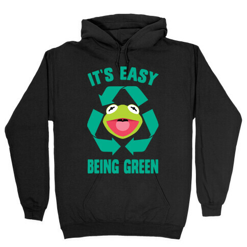 It's Easy Being Green Recycling Kermit Hooded Sweatshirt