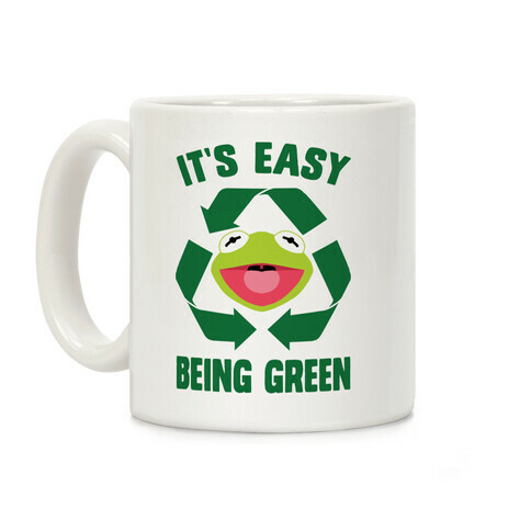 It's Easy Being Green Recycling Kermit Coffee Mug