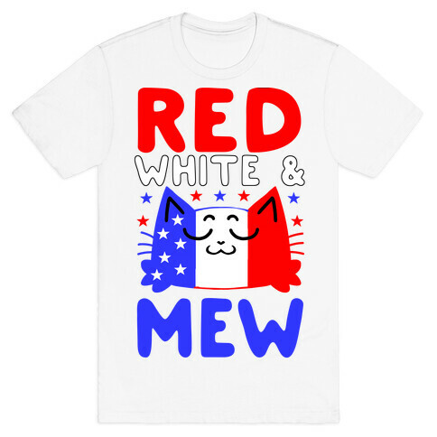 Red, White, And Mew T-Shirt