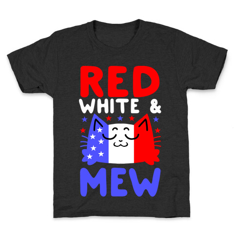 Red, White, And Mew Kids T-Shirt