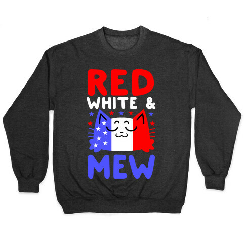Red, White, And Mew Pullover
