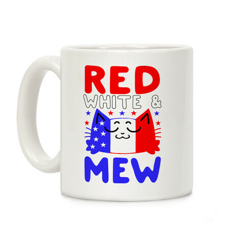 Red, White, And Mew Coffee Mug