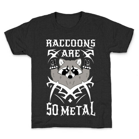 Raccoons Are So Metal Kids T-Shirt