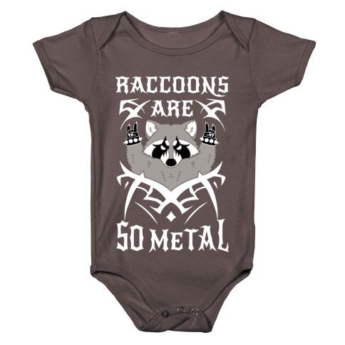 Raccoons Are So Metal Baby One-Piece