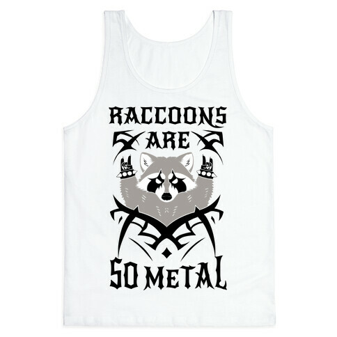 Raccoons Are So Metal Tank Top