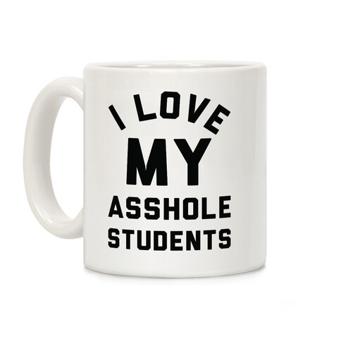 I Love My Asshole Students Coffee Mug