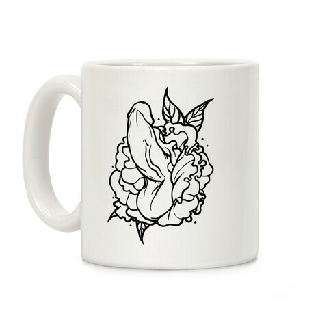 Floral Penis Coffee Mug