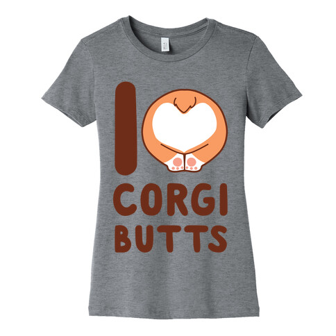 I Heart Corgi Butts Womens T-Shirt