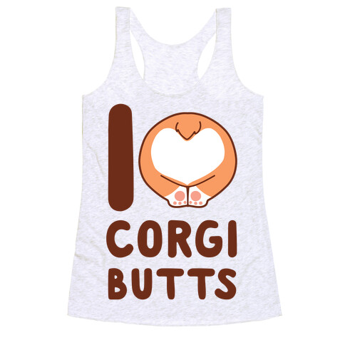 I Heart Corgi Butts Racerback Tank Top