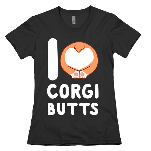 I Heart Corgi Butts Womens T-Shirt