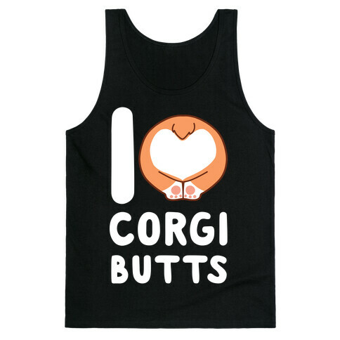 I Heart Corgi Butts Tank Top