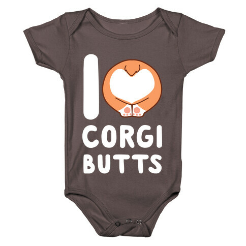 I Heart Corgi Butts Baby One-Piece