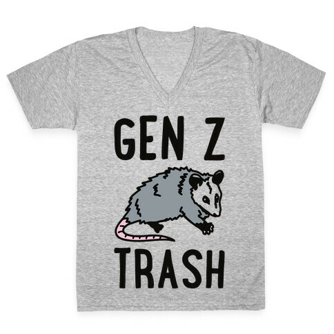 Gen Z Trash V-Neck Tee Shirt