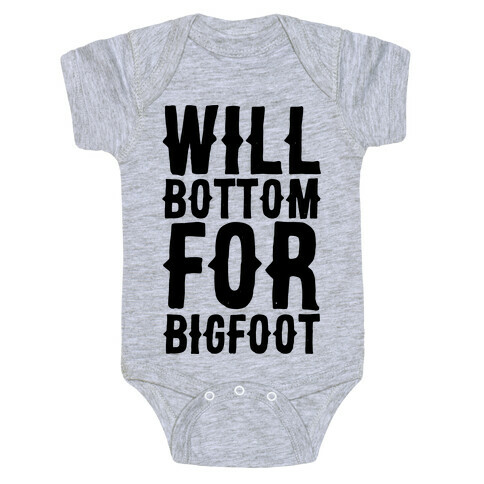 Will Bottom for Bigfoot Baby One-Piece