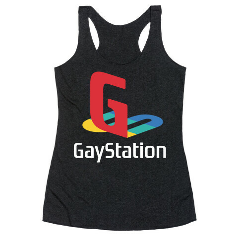 Gay Station  Racerback Tank Top