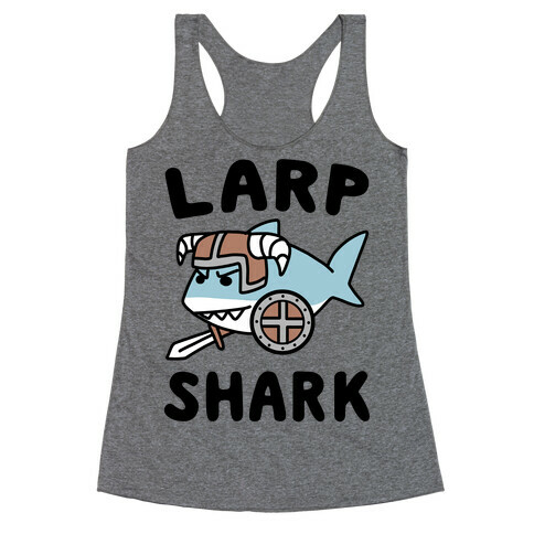 Larp Shark Racerback Tank Top