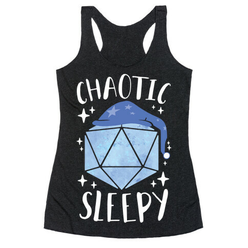 Chaotic Sleepy Racerback Tank Top