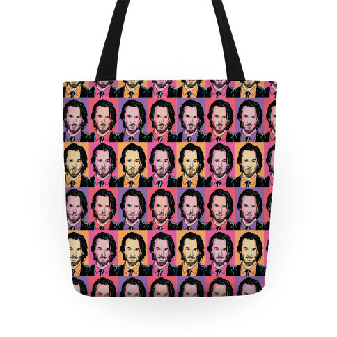 Keanu Pop Art Portrait Tote