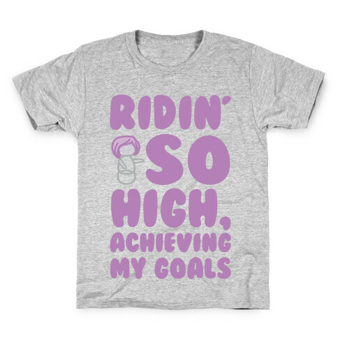 (Hey Yeah Whoa-Ho I'm On A Roll) Riding So High Achieving My Goals Pairs Shirt Kids T-Shirt