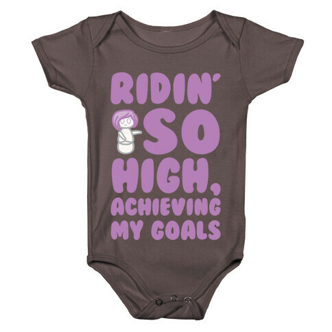 (Hey Yeah Whoa-Ho I'm On A Roll) Riding So High Achieving My Goals Pairs Shirt Baby One-Piece