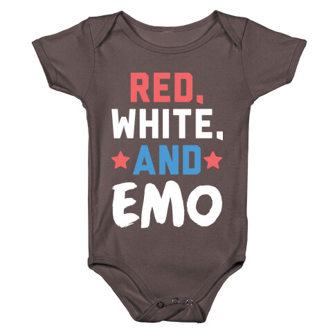 Red, White, And Emo Baby One-Piece