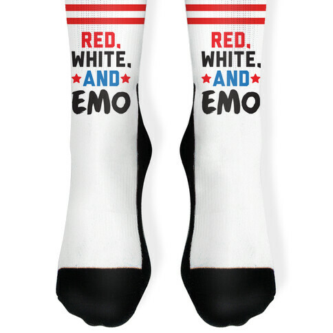 Red, White, And Emo Sock