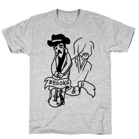 Half Finished Brooks and Dun Tattoo Parody T-Shirt