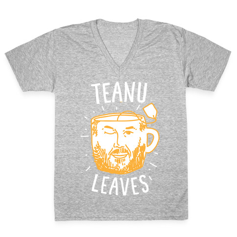Teanu Leaves V-Neck Tee Shirt