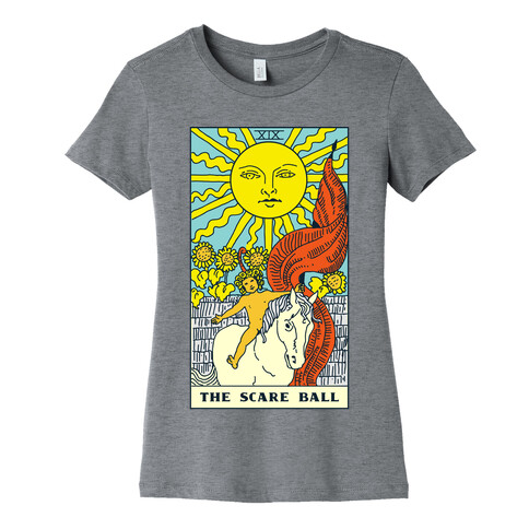 The Scare Ball Tarot Womens T-Shirt