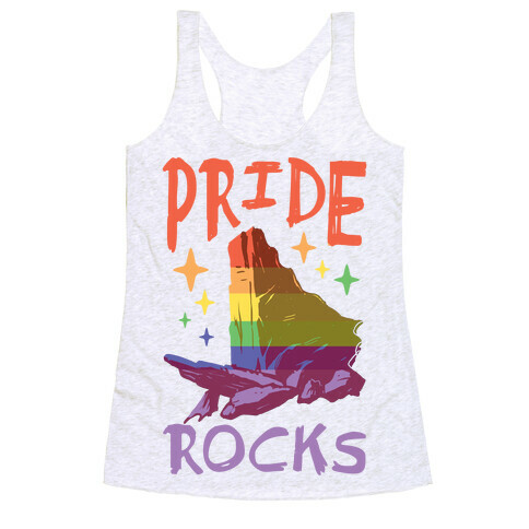 Pride Rocks Racerback Tank Top