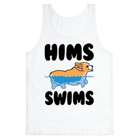 Hims Swims Corgi Tank Top