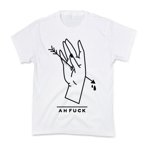 Ah F*** Hand Shot With Arrow Kids T-Shirt