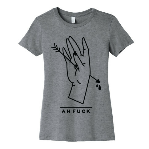 Ah F*** Hand Shot With Arrow Womens T-Shirt