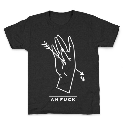 Ah F*** Hand Shot With Arrow Kids T-Shirt